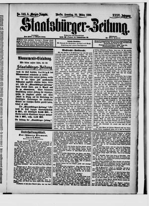 Staatsbürger-Zeitung vom 26.03.1899