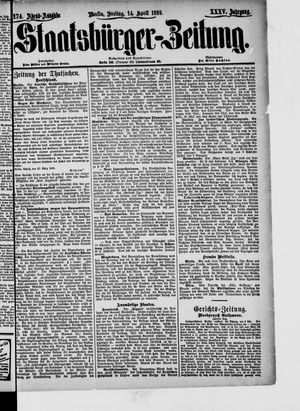 Staatsbürger-Zeitung vom 14.04.1899