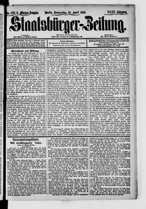 Staatsbürger-Zeitung on Apr 20, 1899