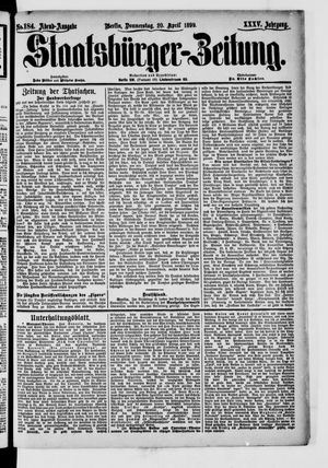 Staatsbürger-Zeitung vom 20.04.1899