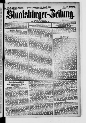 Staatsbürger-Zeitung on Apr 22, 1899