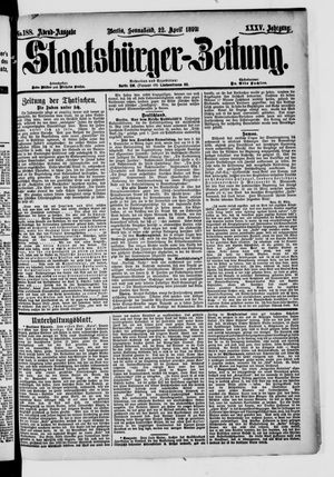 Staatsbürger-Zeitung on Apr 22, 1899