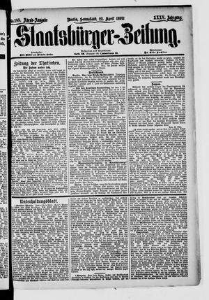 Staatsbürger-Zeitung vom 22.04.1899