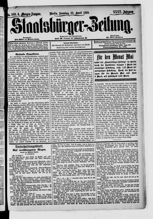 Staatsbürger-Zeitung on Apr 23, 1899