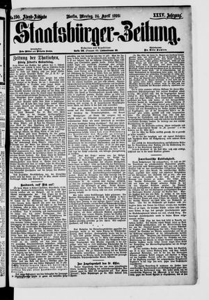 Staatsbürger-Zeitung on Apr 24, 1899