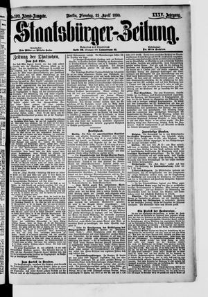 Staatsbürger-Zeitung on Apr 25, 1899