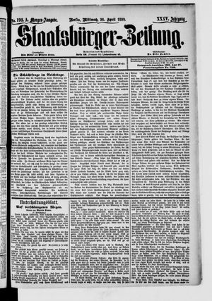 Staatsbürger-Zeitung on Apr 26, 1899