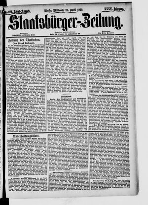 Staatsbürger-Zeitung vom 26.04.1899