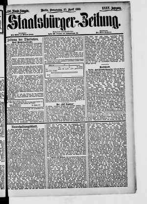 Staatsbürger-Zeitung vom 27.04.1899