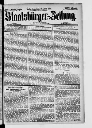 Staatsbürger-Zeitung on Apr 29, 1899