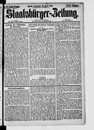 Staatsbürger-Zeitung on Apr 29, 1899