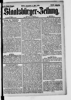 Staatsbürger-Zeitung on May 6, 1899