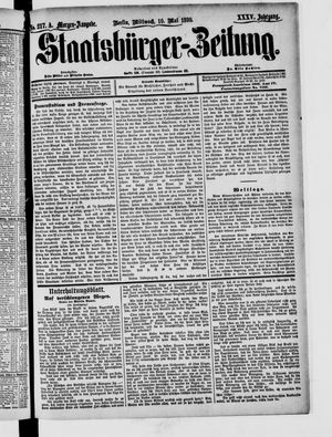 Staatsbürger-Zeitung vom 10.05.1899