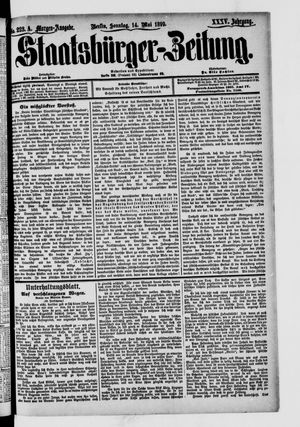 Staatsbürger-Zeitung on May 14, 1899