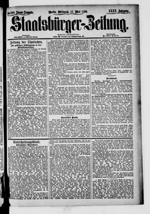 Staatsbürger-Zeitung vom 17.05.1899