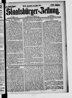 Staatsbürger-Zeitung on May 20, 1899