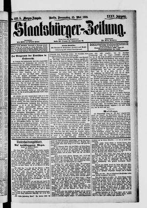 Staatsbürger-Zeitung vom 25.05.1899