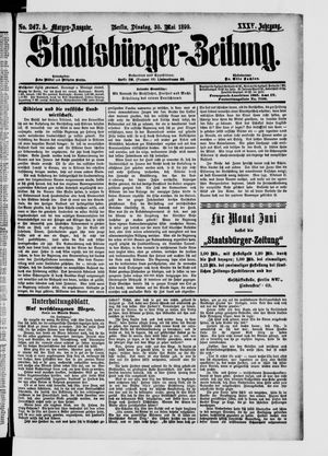 Staatsbürger-Zeitung on May 30, 1899