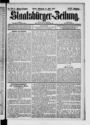 Staatsbürger-Zeitung on May 31, 1899