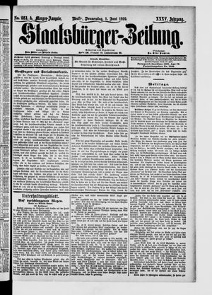 Staatsbürger-Zeitung on Jun 1, 1899