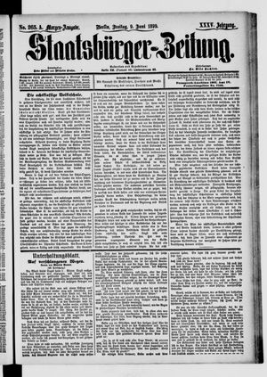 Staatsbürger-Zeitung vom 09.06.1899