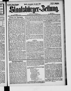 Staatsbürger-Zeitung vom 10.06.1899