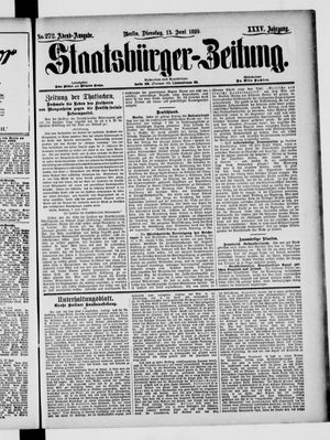 Staatsbürger-Zeitung on Jun 13, 1899