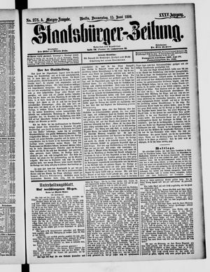 Staatsbürger-Zeitung on Jun 15, 1899