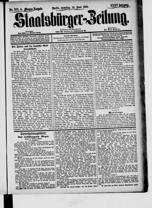 Staatsbürger-Zeitung vom 18.06.1899