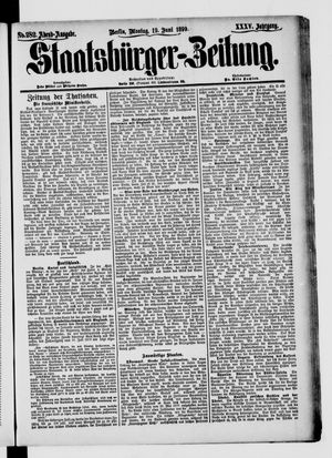 Staatsbürger-Zeitung on Jun 19, 1899