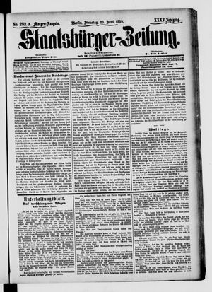 Staatsbürger-Zeitung vom 20.06.1899