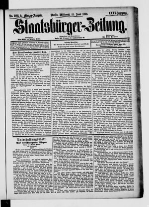 Staatsbürger-Zeitung vom 21.06.1899