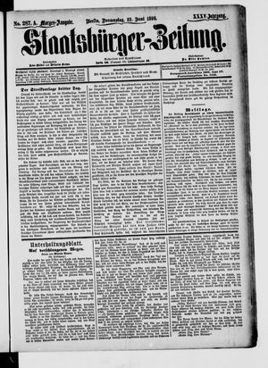Staatsbürger-Zeitung vom 22.06.1899