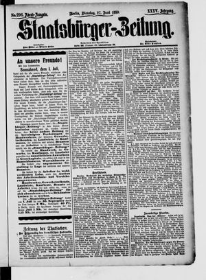 Staatsbürger-Zeitung vom 27.06.1899