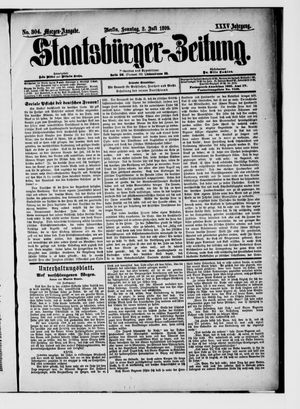 Staatsbürger-Zeitung vom 02.07.1899