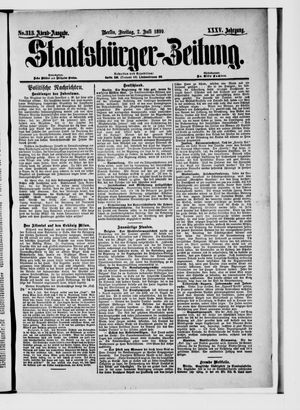 Staatsbürger-Zeitung vom 07.07.1899
