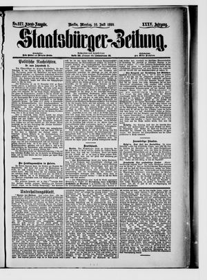 Staatsbürger-Zeitung on Jul 10, 1899