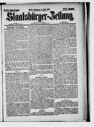 Staatsbürger-Zeitung vom 11.07.1899