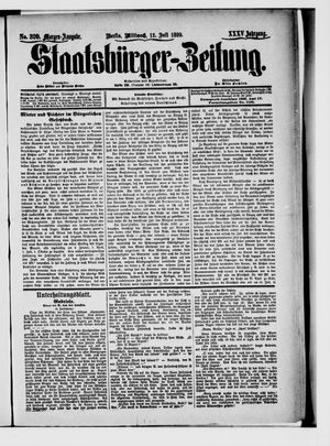 Staatsbürger-Zeitung vom 12.07.1899