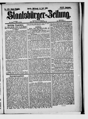 Staatsbürger-Zeitung vom 12.07.1899