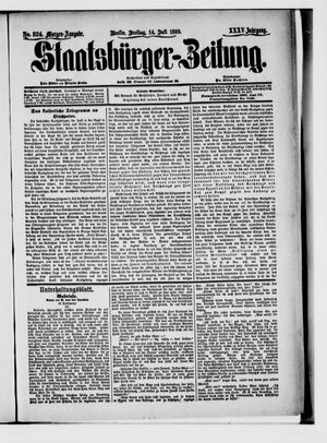 Staatsbürger-Zeitung vom 14.07.1899
