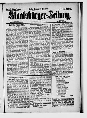 Staatsbürger-Zeitung vom 17.07.1899