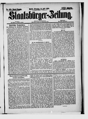 Staatsbürger-Zeitung vom 18.07.1899