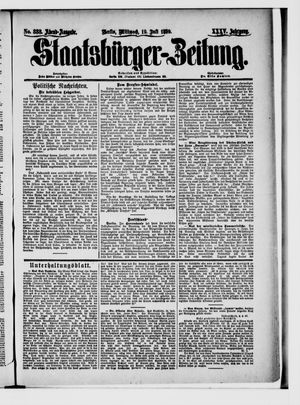Staatsbürger-Zeitung vom 19.07.1899