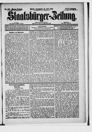 Staatsbürger-Zeitung vom 22.07.1899
