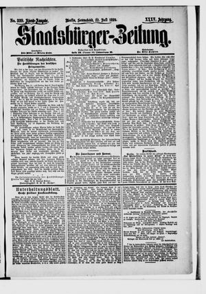 Staatsbürger-Zeitung vom 22.07.1899