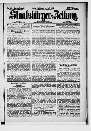 Staatsbürger-Zeitung vom 26.07.1899