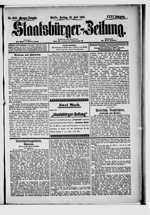 Staatsbürger-Zeitung vom 28.07.1899