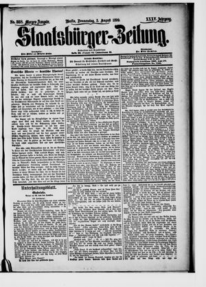 Staatsbürger-Zeitung vom 03.08.1899