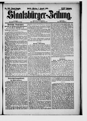 Staatsbürger-Zeitung vom 07.08.1899